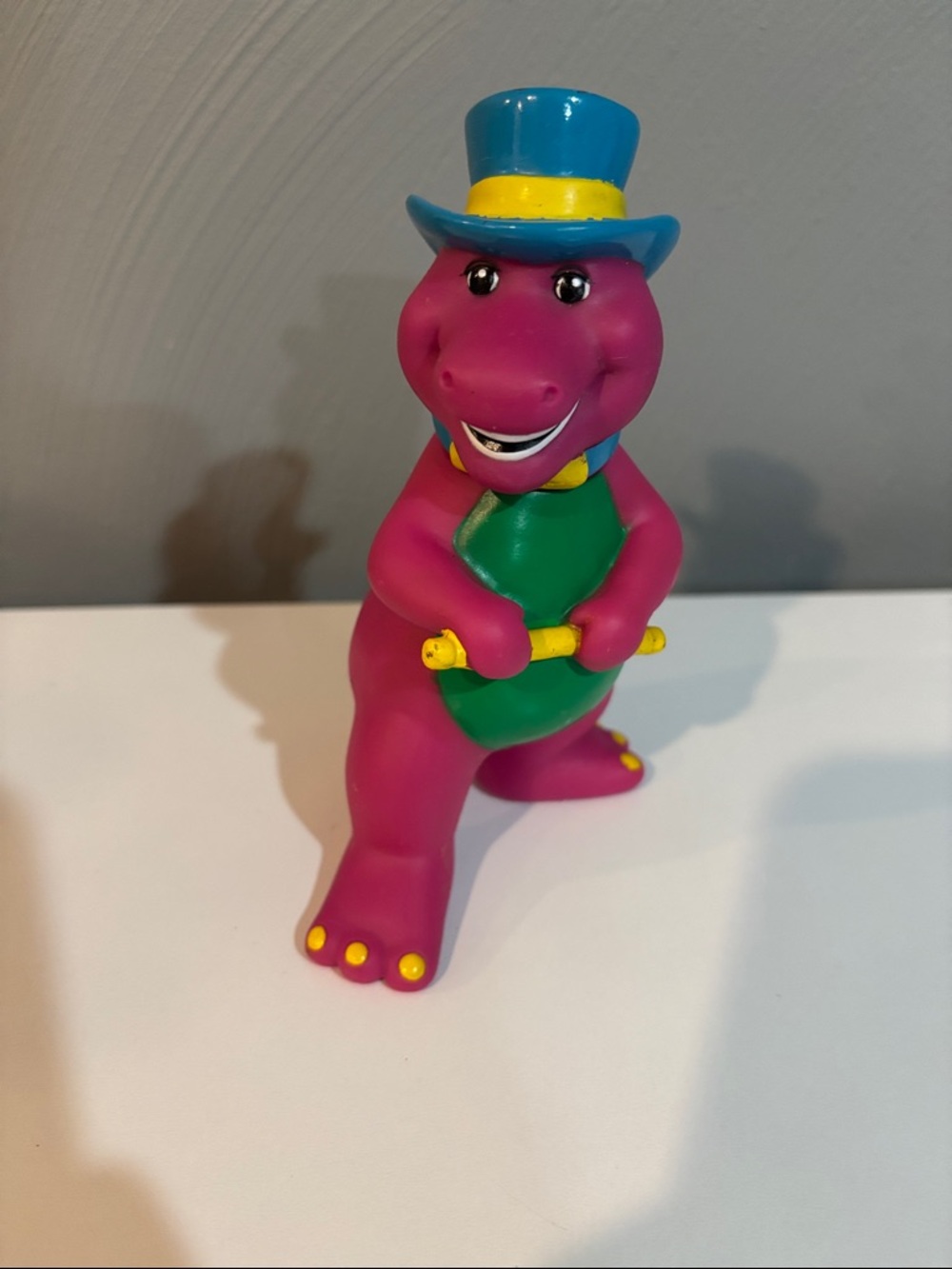 Barney Dinosaur top hat 5.5 inch figure vintage